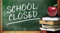 School closed sign